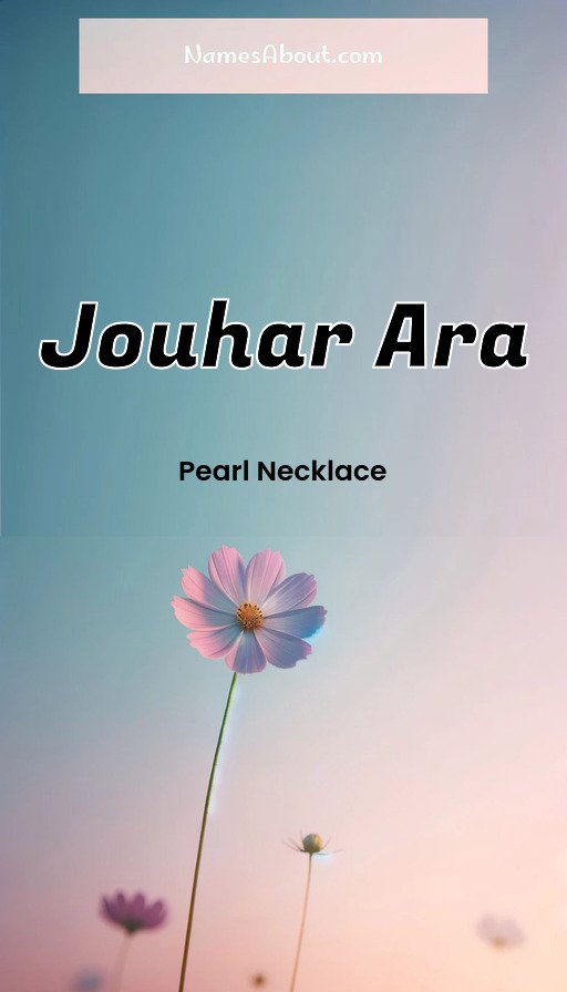 Meaning of Jouhar ara