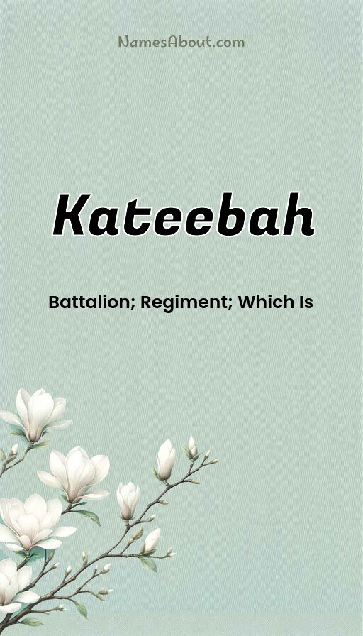 Meaning of Kateebah