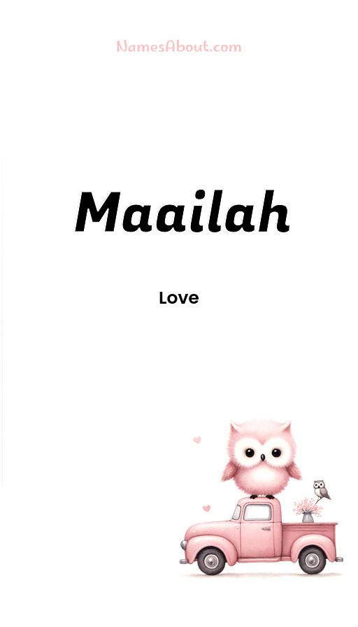 Meaning of Maailah