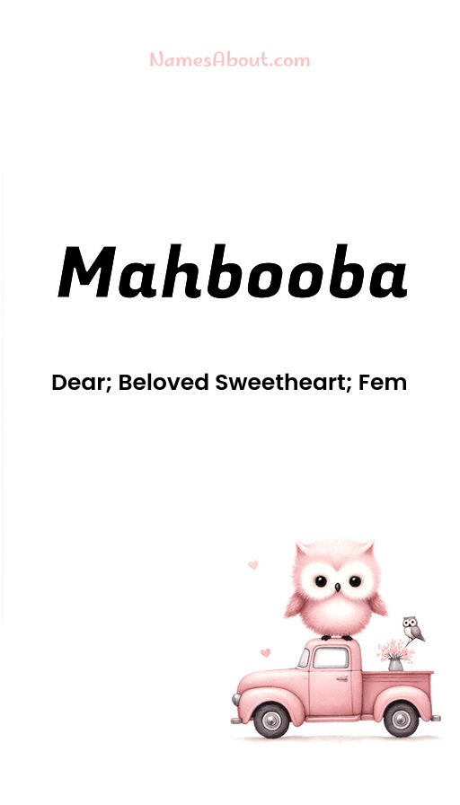Meaning of Mahbooba
