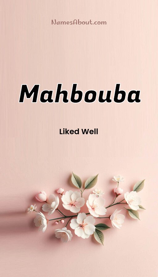 Meaning of Mahbouba