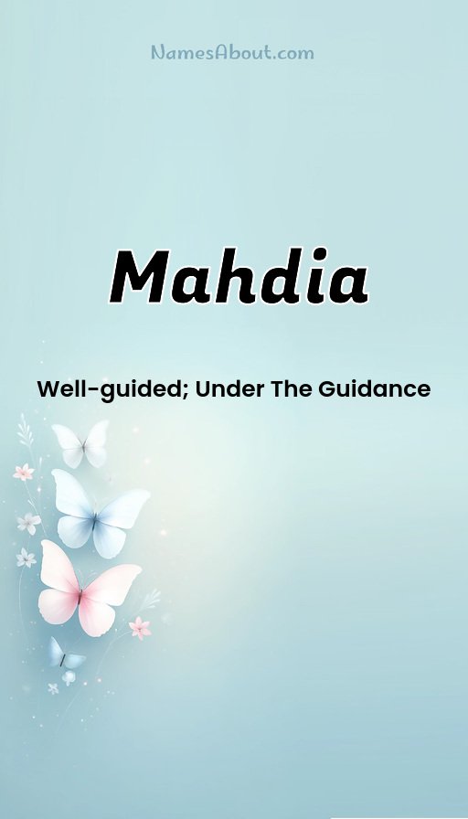 Meaning of Mahdia