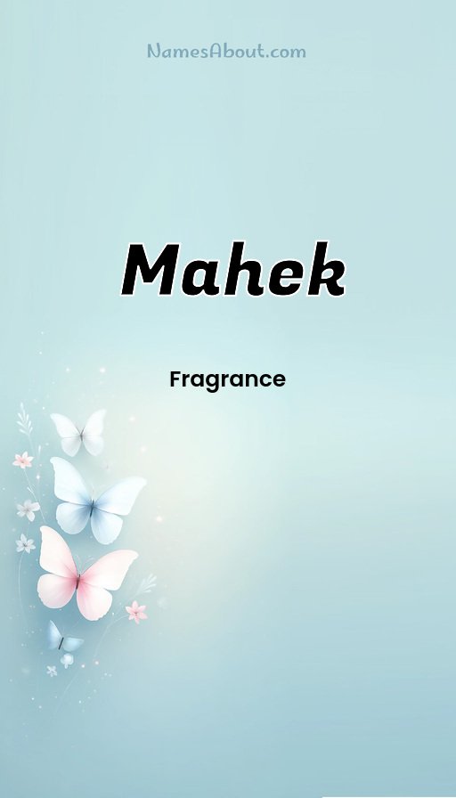 Meaning of Mahek