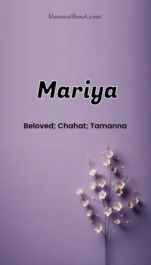 Meaning of Mariya