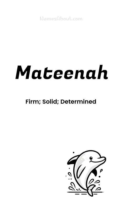 Meaning of Mateenah