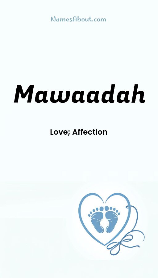 Meaning of Mawaadah