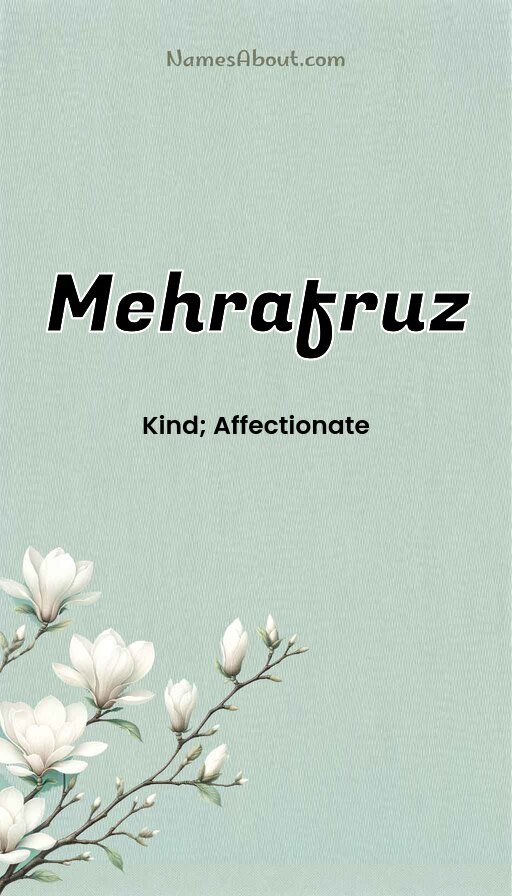 Meaning of Mehrafruz