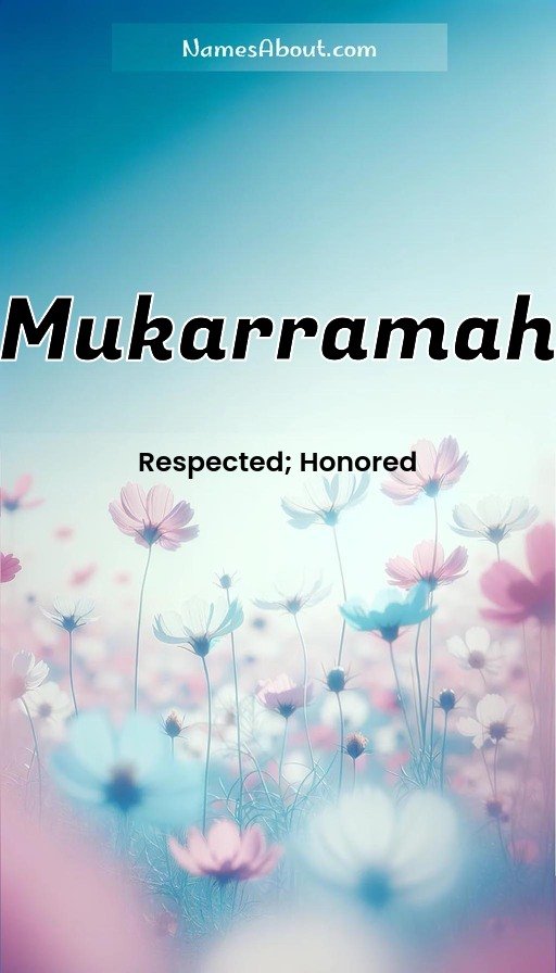 Meaning of Mukarramah