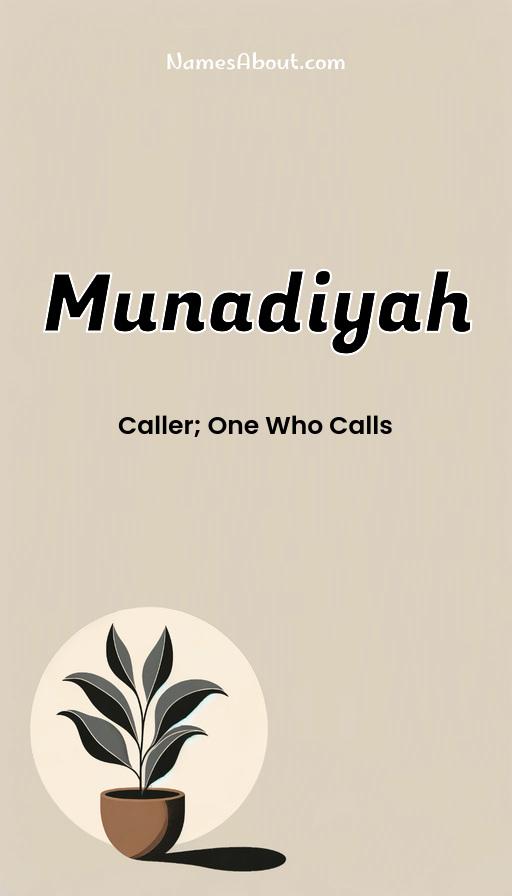 Meaning of Munadiyah