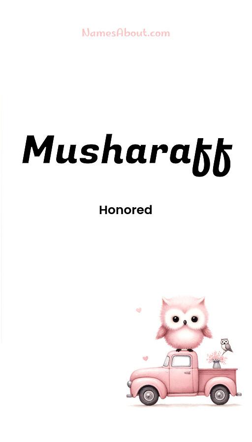 Meaning of Musharaff