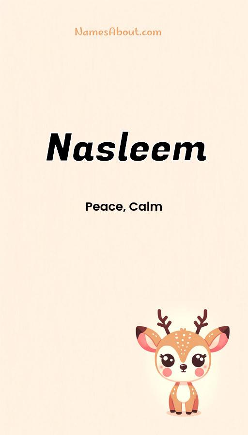 Nasleem name and meaning