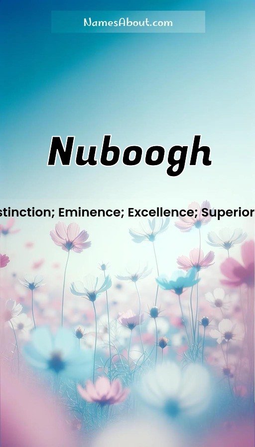 Meaning of Nuboogh