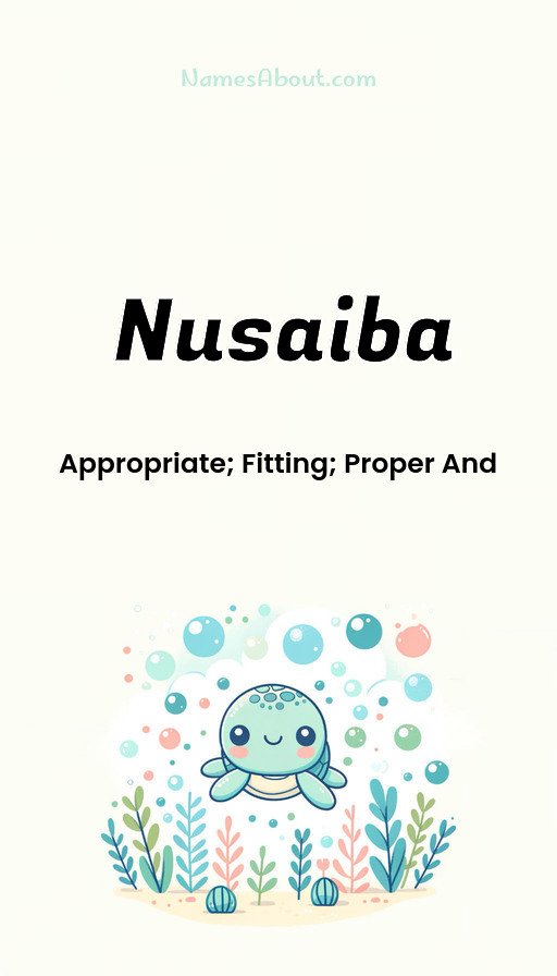 Meaning of Nusaiba
