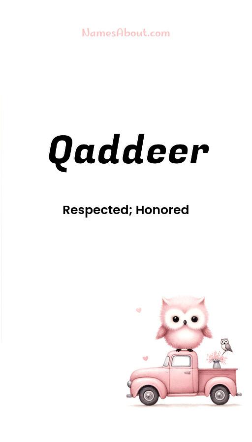 Meaning of Qaddeer