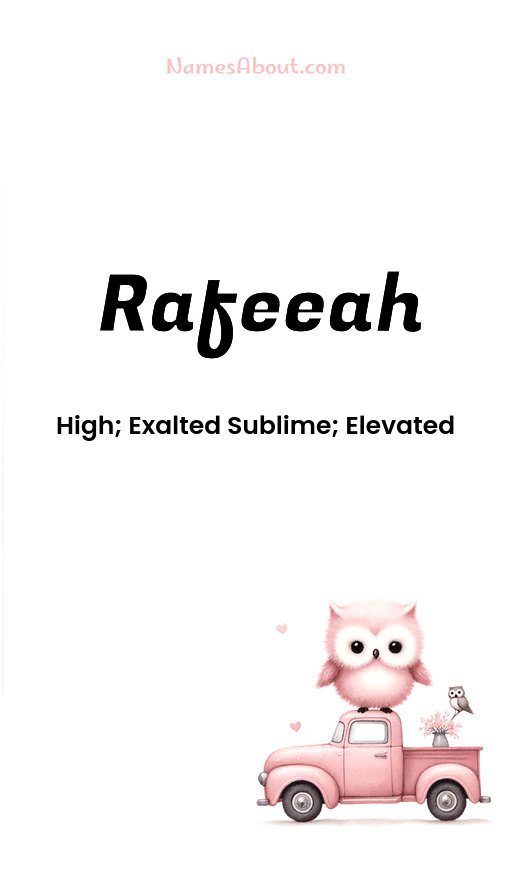 Meaning of Rafeeah