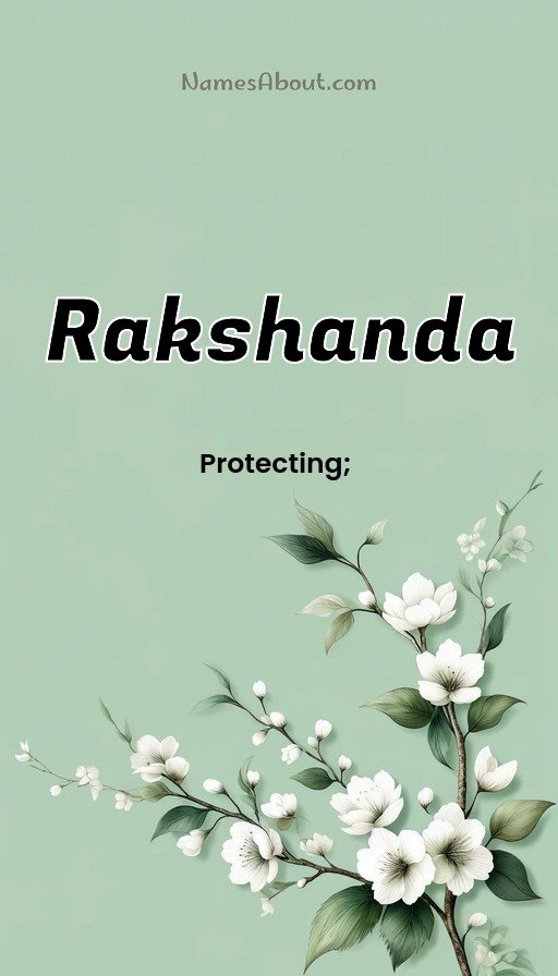 Meaning of Rakshanda