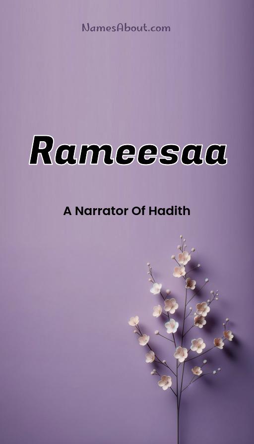 Rameesaa name and meaning