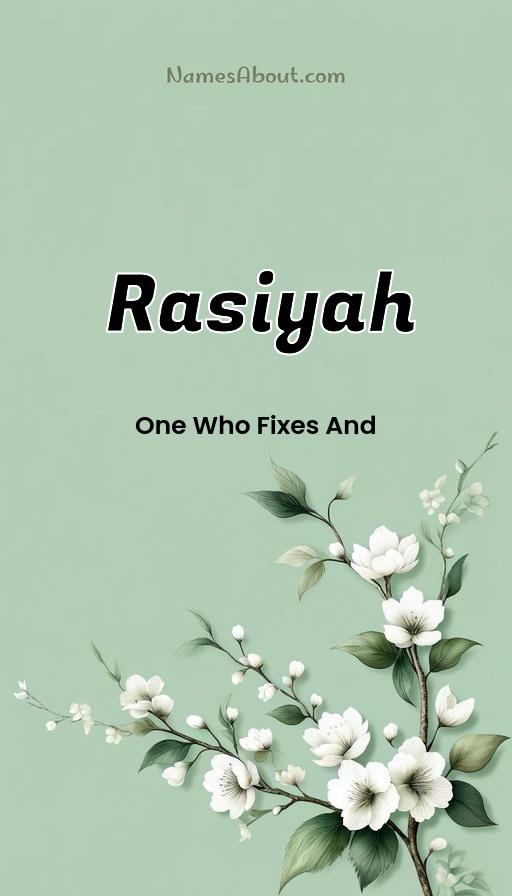 Meaning of Rasiyah