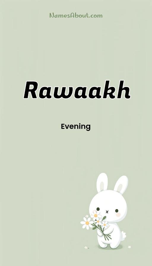 Rawaakh name and meaning