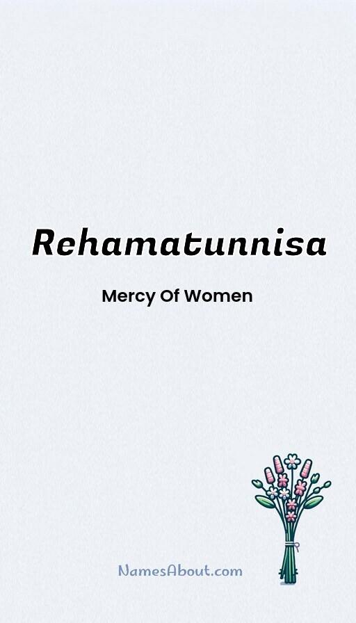 Rehamatunnisa name and meaning