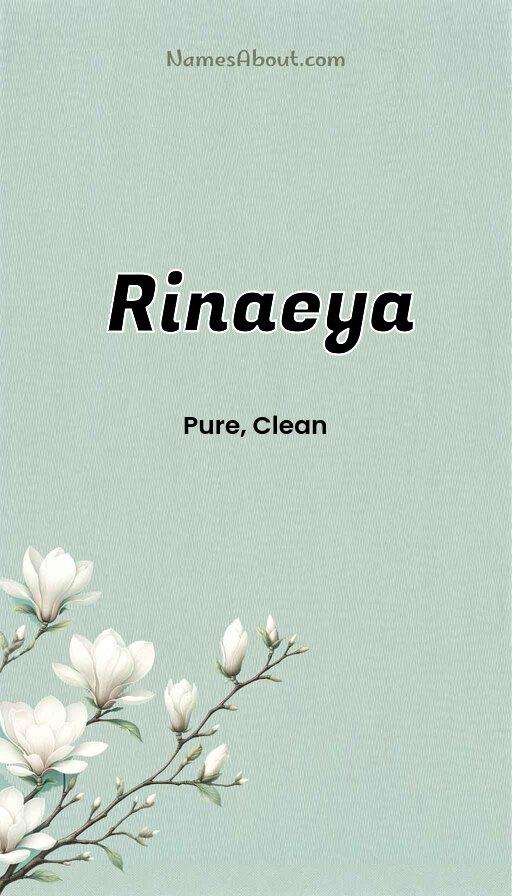 Rinaeya name and meaning