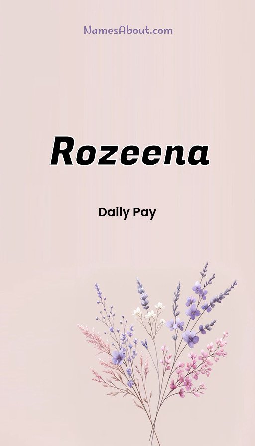 Meaning of Rozeena