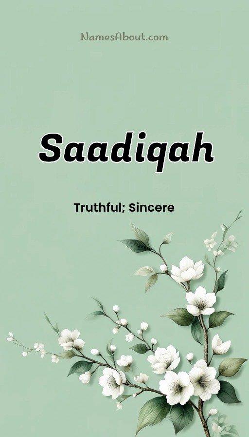 Meaning of Saadiqah