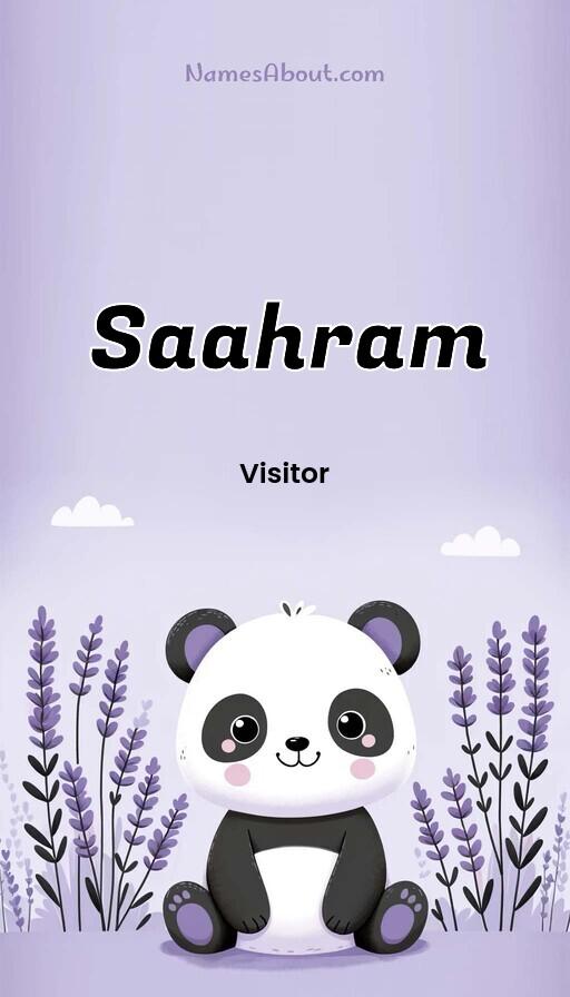 Saahram name and meaning