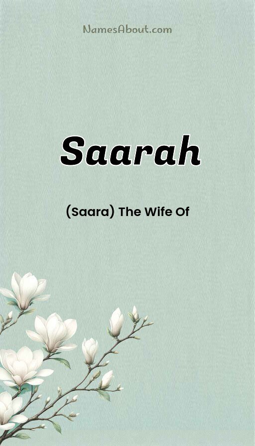 Meaning of Saarah