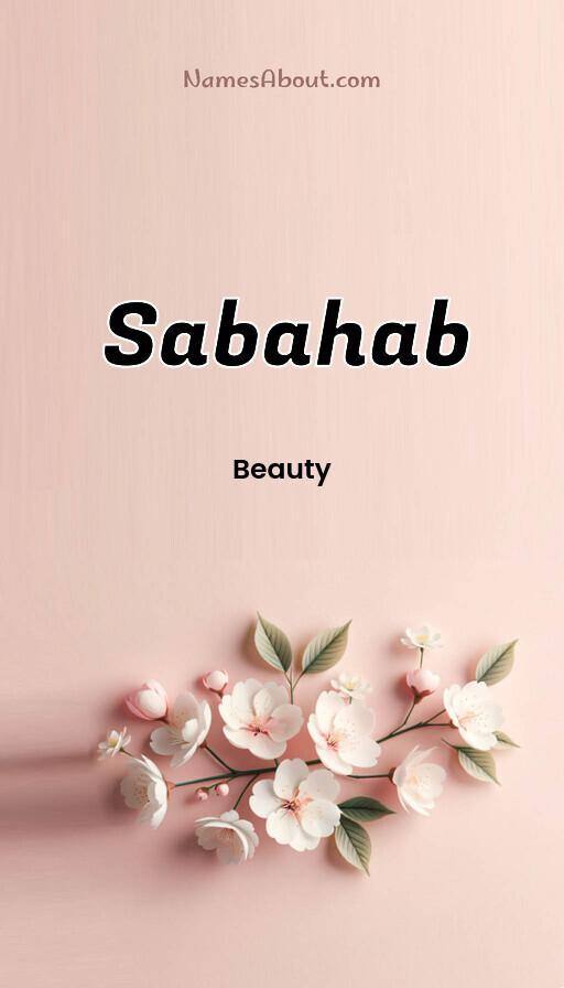 Sabahab name and meaning