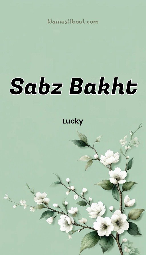 Meaning of Sabz bakht