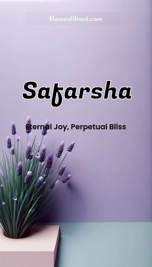 Safarsha name and meaning