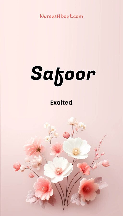 Meaning of Safoor