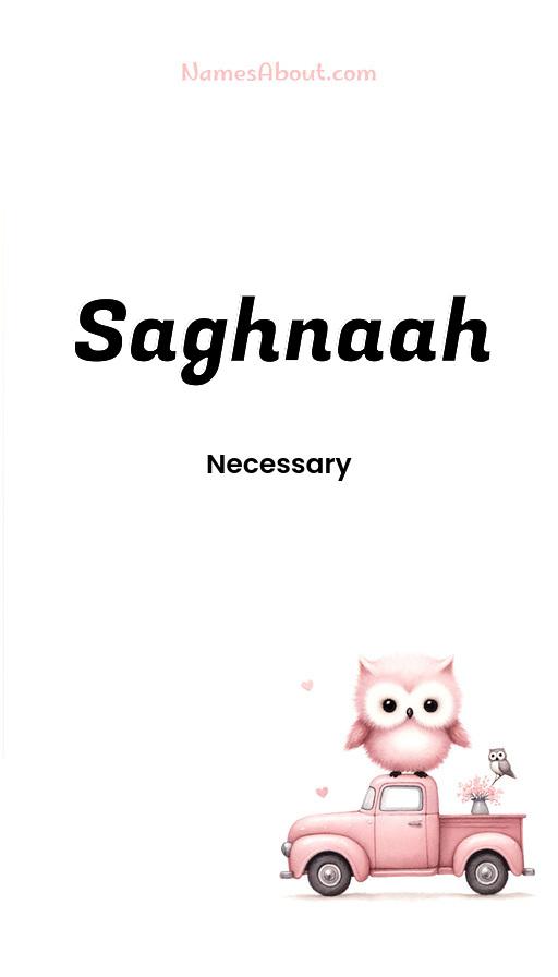 Saghnaah name and meaning