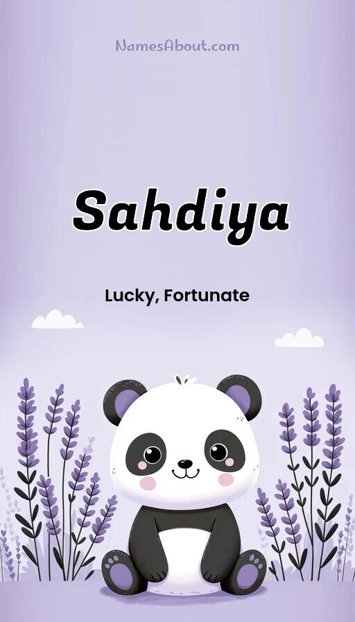 Sahdiya name and meaning