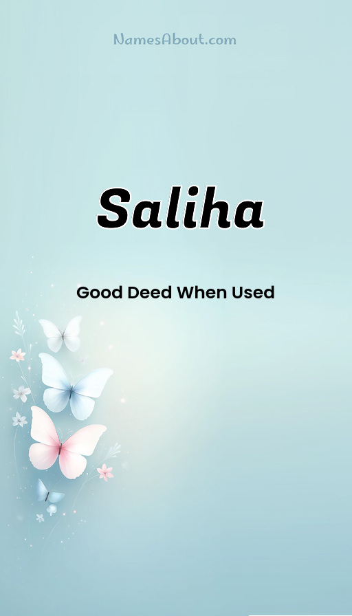 Meaning of Saliha