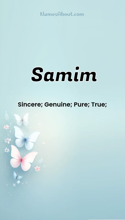 Meaning of Samim