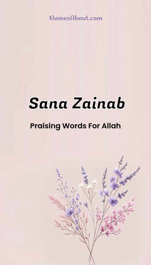 Sana Zainab name and meaning