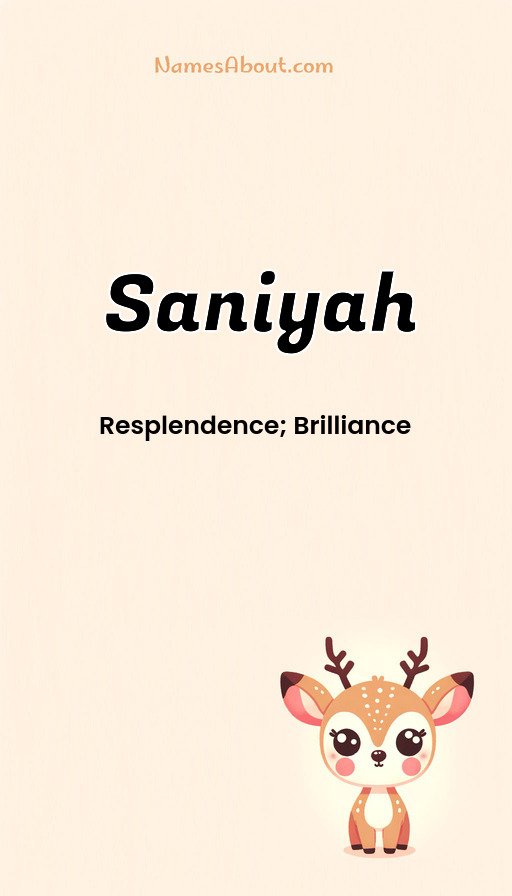 Meaning of Saniyah