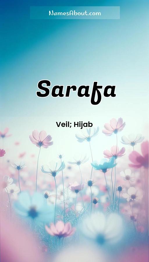 Sarafa name and meaning