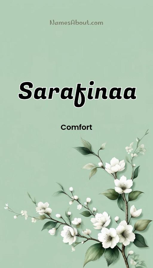 Sarafinaa name and meaning