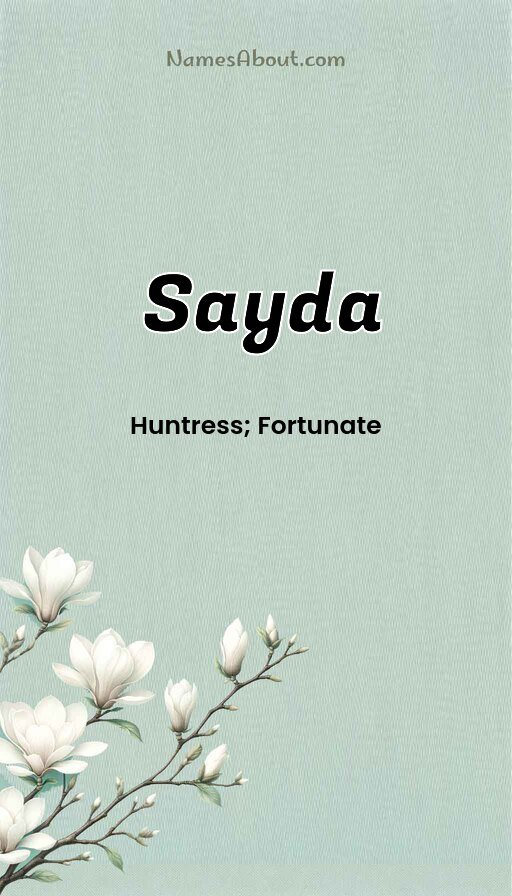 Meaning of Sayda