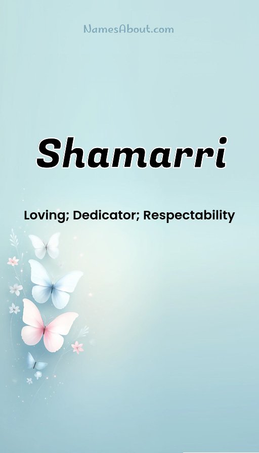 Meaning of Shamarri