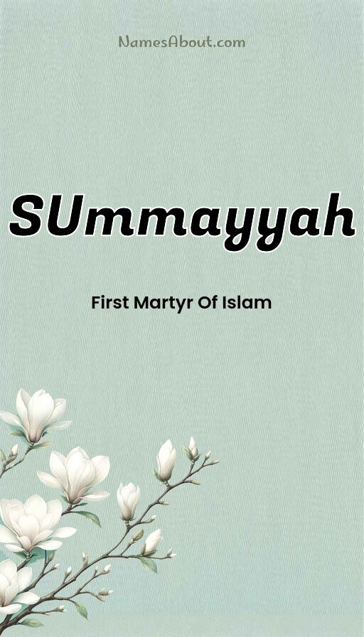 Meaning of Summayyah