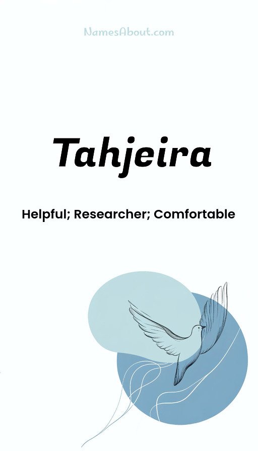 Meaning of Tahjeira