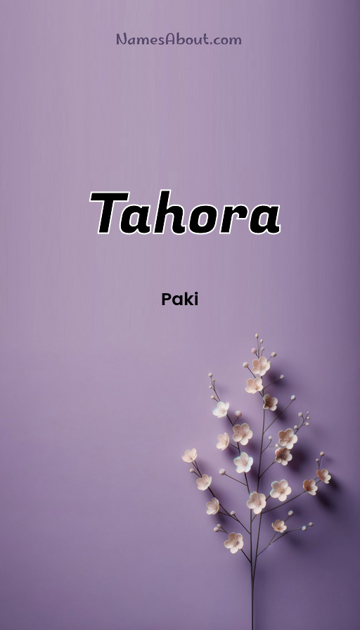 Meaning of Tahora