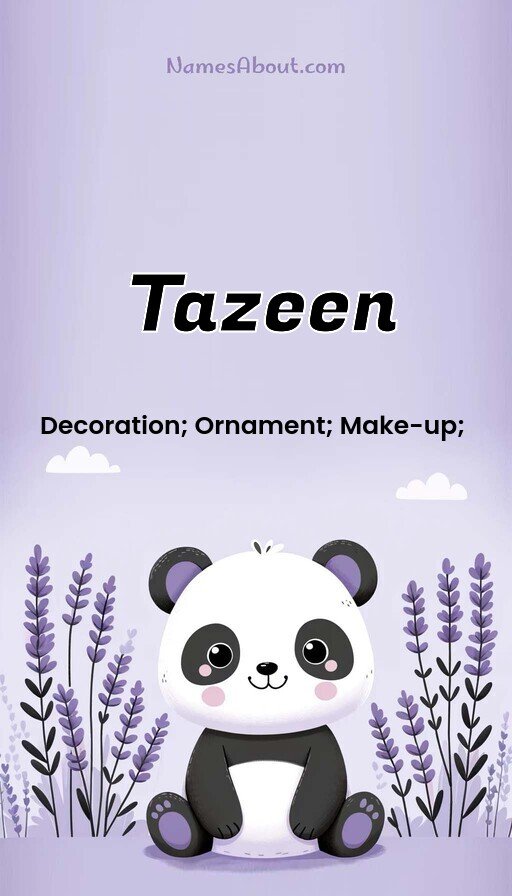 Meaning of Tazeen