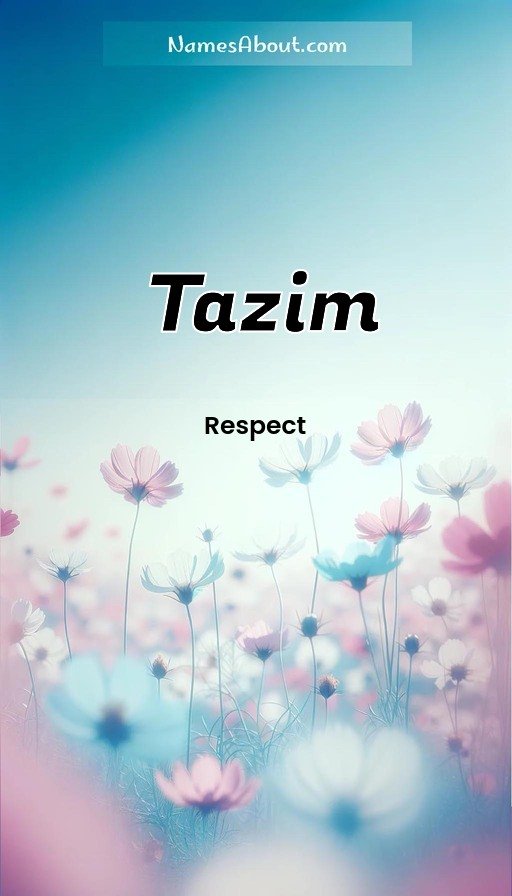 Meaning of Tazim