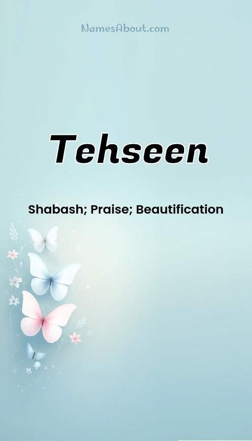 Meaning of Tehseen