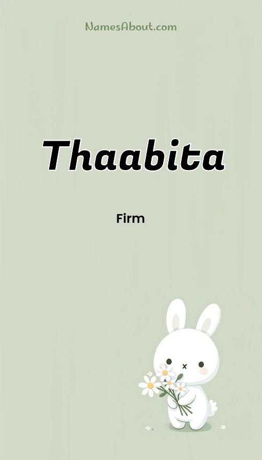Meaning of Thaabita